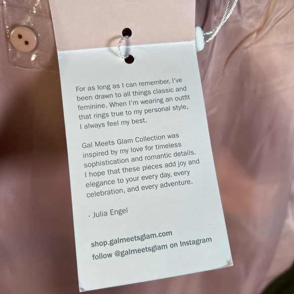 GAL MEETS GLAM wool blend pink and blue plaid winter peacoat. XL - Picture 13 of 16